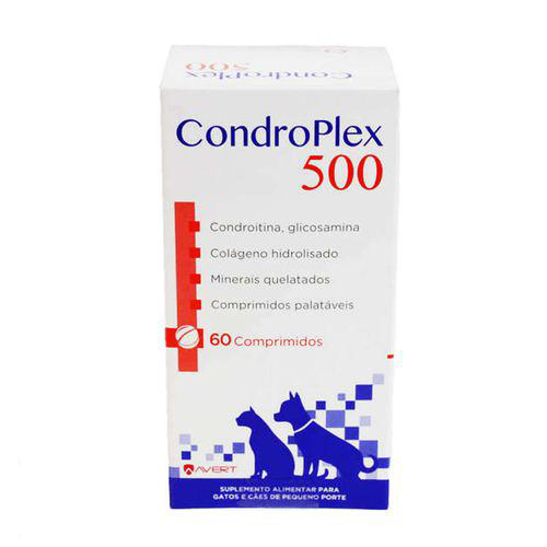 Imagem do produto Condroplex 500Mg 60 Comp Avert Suplemento Articulação Cães