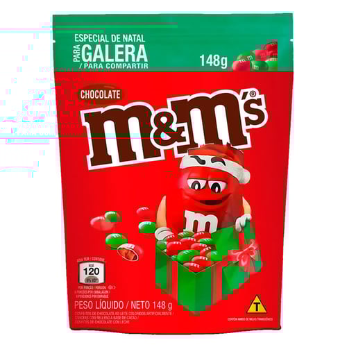 Imagem do produto Confeitos M&M Chocolate Especial De Natal 148G