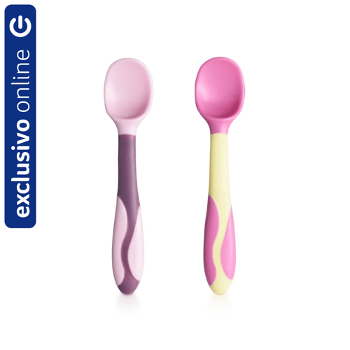 Imagem do produto Conjunto De Colheres Flexíveis Comet Nasa Collection Rosa Multikids Baby Bb1199