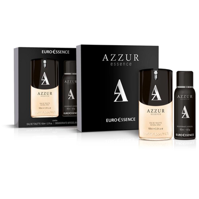 Conjunto Euroessence Azzur Preto+Desodorante Aerosol 80Ml