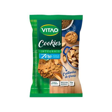 Imagem do produto Cookies Integrais Vitao Castanha Do Pará Zero Açúcares 80G