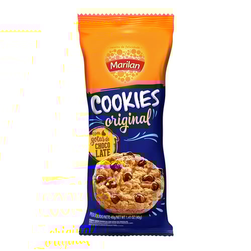 Imagem do produto Cookies Marilan Sabor Original Com Gotas De Chocolate Com 40G