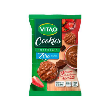 Imagem do produto Cookies Vitao Morango Com Cobertura De Chocolate Zero 80G Panvel Farmácias