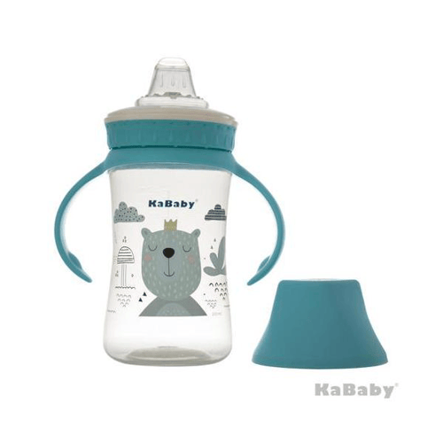 Imagem do produto Copo 250Ml Bico De Silicone E Alças Azul Kababy