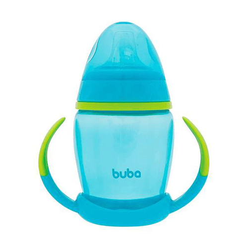 Copo Com Alça Removível 250Ml Azul 6M+ Buba