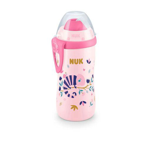Imagem do produto Copo Com Canudo Flexi Cup 300Ml Rosa Muda De Cor Nuk