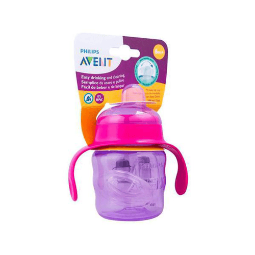 Copo De Transicao Avent Rosa 6M+ 200Ml