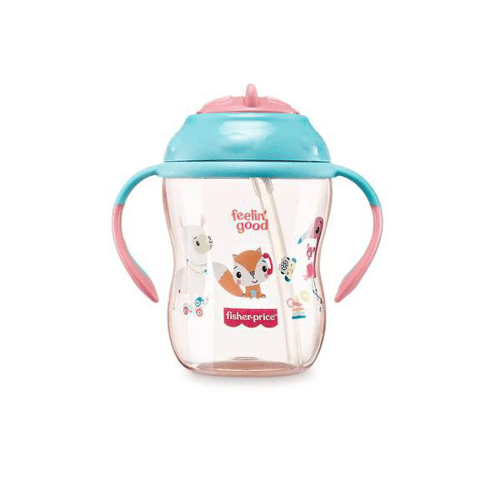 Copo De Treinamento Com Canudo First Moments Rosa Pink Lemonade Fisherprice Bb1017