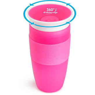 Imagem do produto Copo Grande 360 De 414Ml Munchkin Rosa Com Tampa