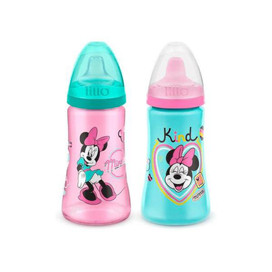 Copo Lillo Colors Disney Minnie Cores Sortidas 2 Unidades 300Ml Cada