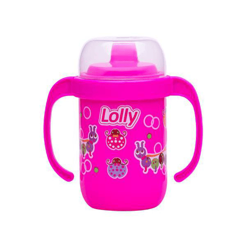 Imagem do produto Copo - Lolly Anti-Vazamento Com Alça Rosa 250Ml