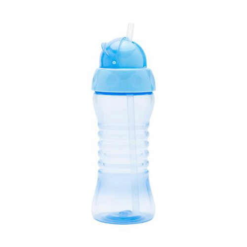 Imagem do produto Copo Lolly Clean Com Canudo Azul De 300Ml
