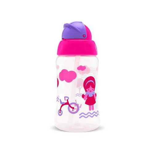 Imagem do produto Copo Lolly Viva Com Canudo Rosa 330Ml