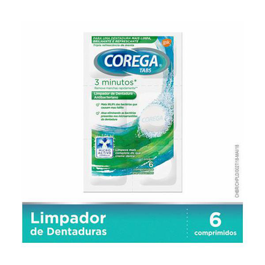 Imagem do produto Corega Branqueador Com 60 Comprimidos Efervescentes