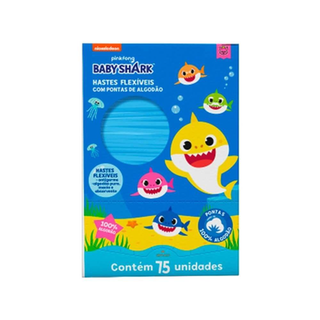 Imagem do produto Cotonetes Baby Shark 75 Unidades Hastes Flexíveis Cremer