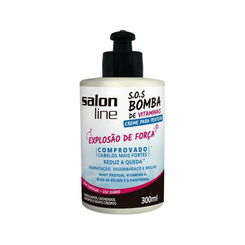 Imagem do produto Creme De Pentear Salon Line Sos Bomba Vitamina 300Ml