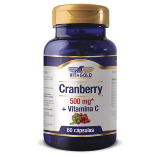 Imagem do produto Cranberry 500Mg + Vitamina C Vitgold 60 Cápsulas
