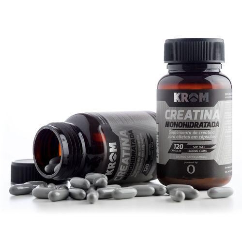 Imagem do produto Creatina Monohidratada Krom Suplemento Para Atletas 1400Mg C 120 Cápsulas