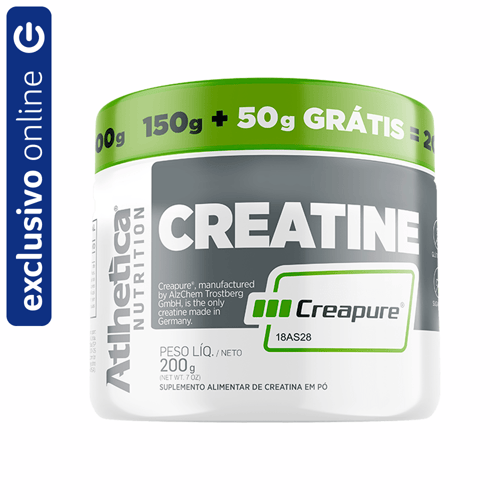 Imagem do produto Creatine Creapure Atlhetica Nutrition Natural 150G + 50G