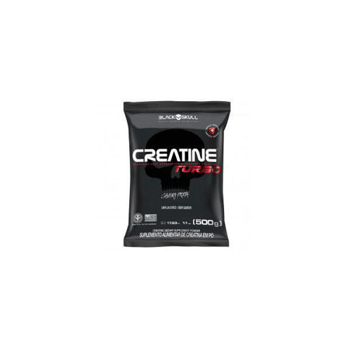 Imagem do produto Creatine Turbo Black Skull Sem Sabor Refil 500G