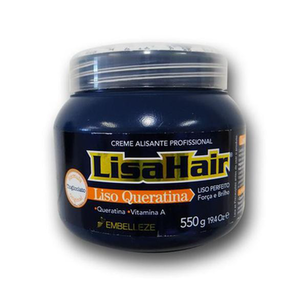 Creme Alisante Profissional Lisahair 550G