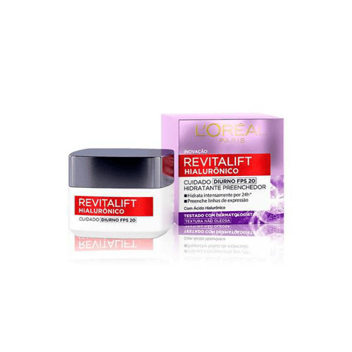 Creme Facial Anti-Idade L'oréal Paris Revitalift Hialurônico Diurno Fps 20 49G