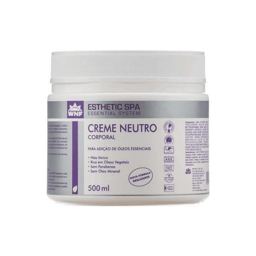 Imagem do produto Creme Corporal Natural Neutro Esthetic Spa Base Para Massagem 500Ml Wnf Use Orgnico