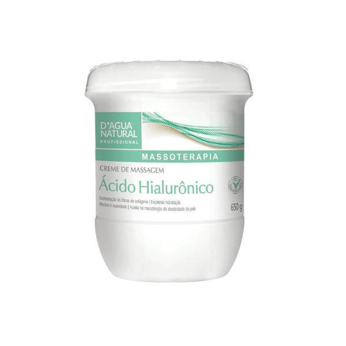 Imagem do produto Creme De Massagem Ácido Hialurônico 650G D'agua Natural