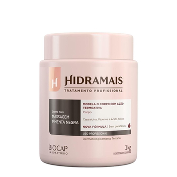 Creme De Massagem Corporal Hidramais Profissional Pimenta Negra 1Kg