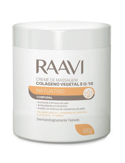 Creme De Massagem Corporal Q10 + Colágeno Vegetal 500G Raavi