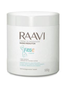 Imagem do produto Creme De Massagem Nano Redutor Corporal Raavi Fittie 500G