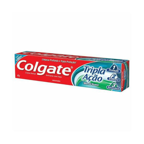 Creme Dental Colgate Tripla Ação Menta Suave 90G