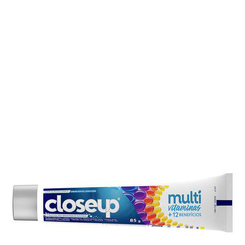 Creme Dental Com Flúor Closeup Multivitaminas + 12 Benefícios Caixa 85G Panvel Farmácias
