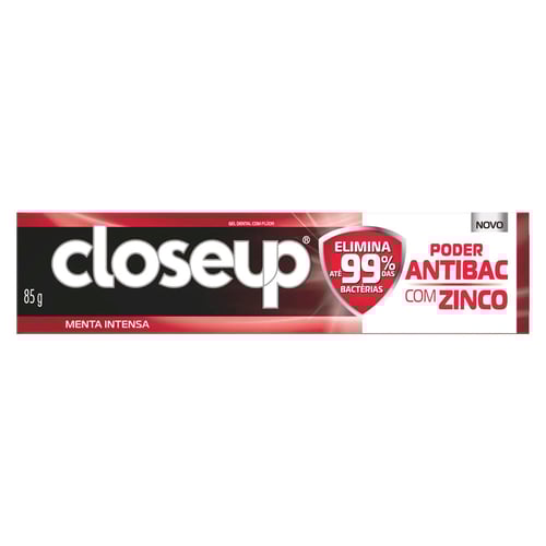 Imagem do produto Creme Dental Em Gel Closeup Poder Antibac Com Zinco 85G