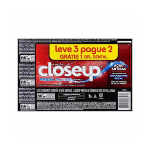 Imagem do produto Creme Dental Em Gel Closeup Red Hot 90G