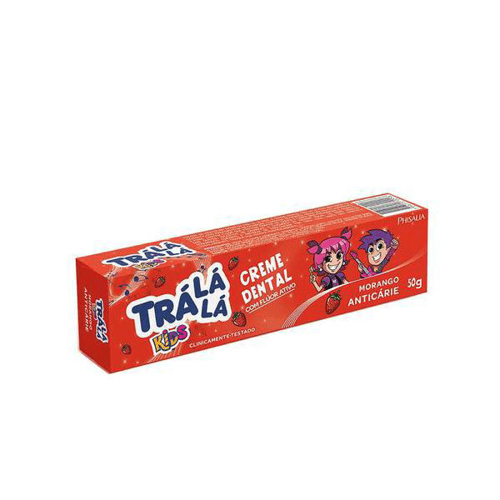 Imagem do produto Creme Dental Gel Trá Lá Lá 50G Morango