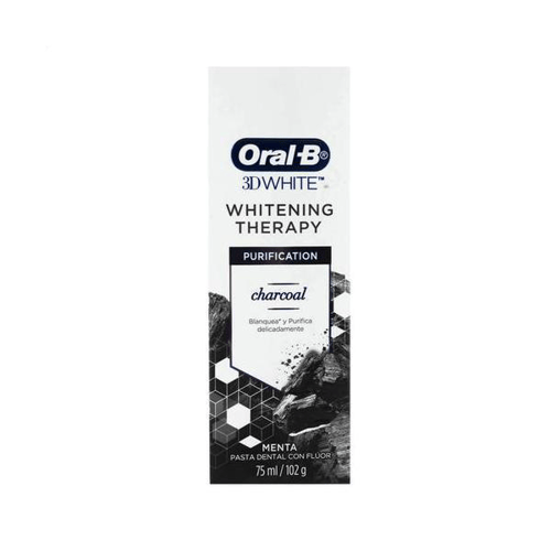 Imagem do produto Creme Dental Oralb 3D White Therapy Purification Charcoal 75Ml