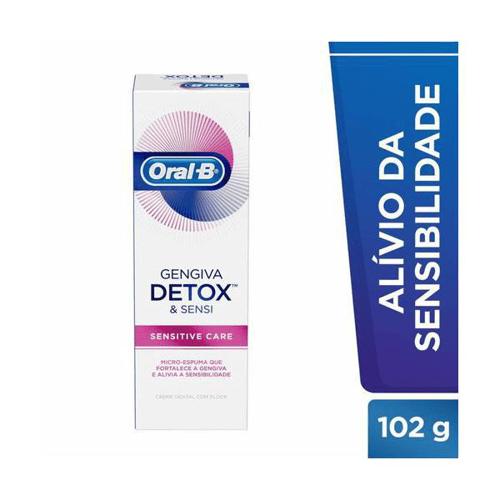 Creme Dental Oralb Detox Sensitive 102G