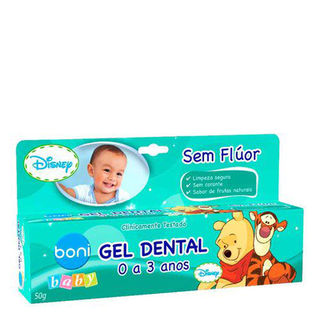 Creme - Dental Sem Fluor Boni Baby Disney Pooh 50 Gramas