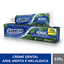 Imagem do produto Creme Dental Sorriso Herbal Anis Menta E Melaleuca 120G