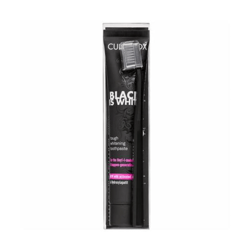Imagem do produto Creme Dental Suiço Curaprox Black Is White Preto 90Ml E Escova Dental Curaprox 5460 Preta