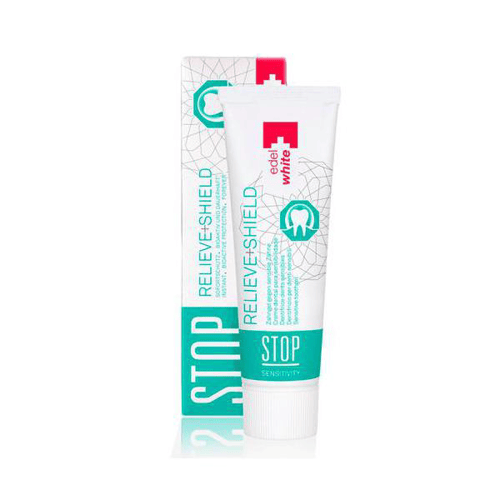 Imagem do produto Creme Dental Suíço Edelwhite Relieve+Shield Stop Sens 75Ml