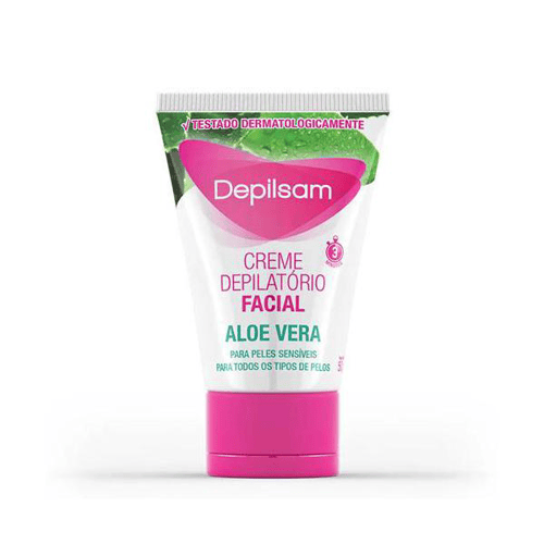 Creme Depilatório Facial Depilsam Aloe Vera E Azuleno 50G