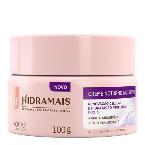 Imagem do produto Creme Facial Hidramais Nutritivo Noturno Ácido Hialurônico 100G