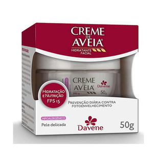 Creme Hidratante Facial De Aveia Davene Hipoalergenico Fps15 50G