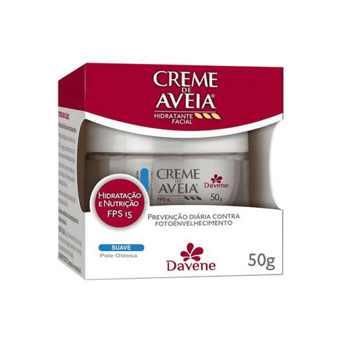 Creme Hidratante Facial Davene Aveia Suave Para Pele Oleosa 50G