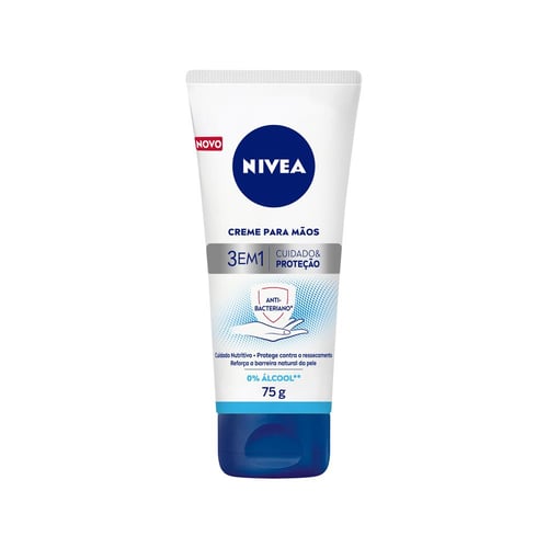 Creme Para Mãos Nivea 3 Em 1 Antibacteriano 75G