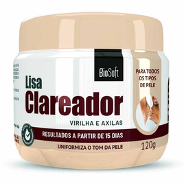 Imagem do produto Creme Lisa Clareador Virilha E Axilas Biosoft 120G