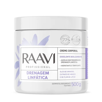 Imagem do produto Creme Para Drenagem Linfática Corporal Hibiscus E Flor De Lótus Raavi 500G