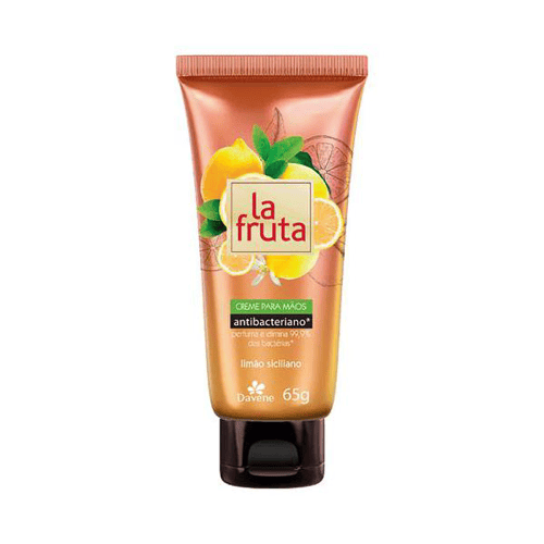 Creme Para Mãos Antibacteriano Davene La Fruta Limão Siciliano 65G